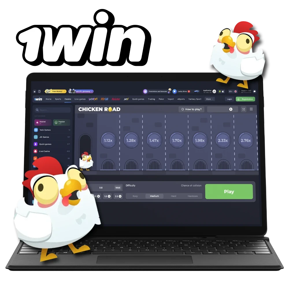 Get to know the Chicken Road game available at 1win Casino.