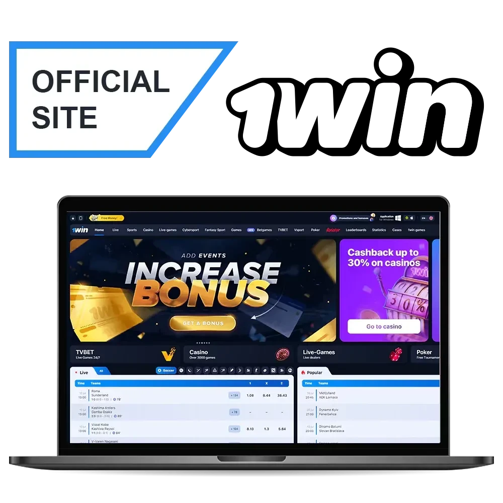 1Win is the official bookmaker and online casino in India.